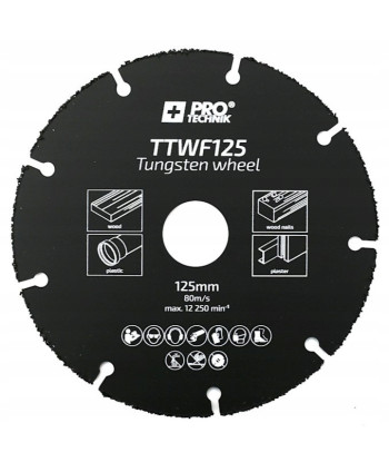 Tarcza wolframowa TNĄCA DO CIĘCIA MATERIAŁÓW BUDOWLANYCH 125 mm