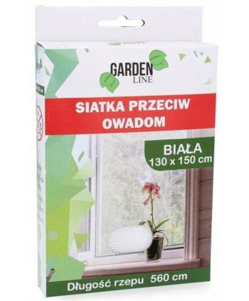 SIATKA NA OKNO KOMARY OWADY 1,3 x 1,5m BIAŁA